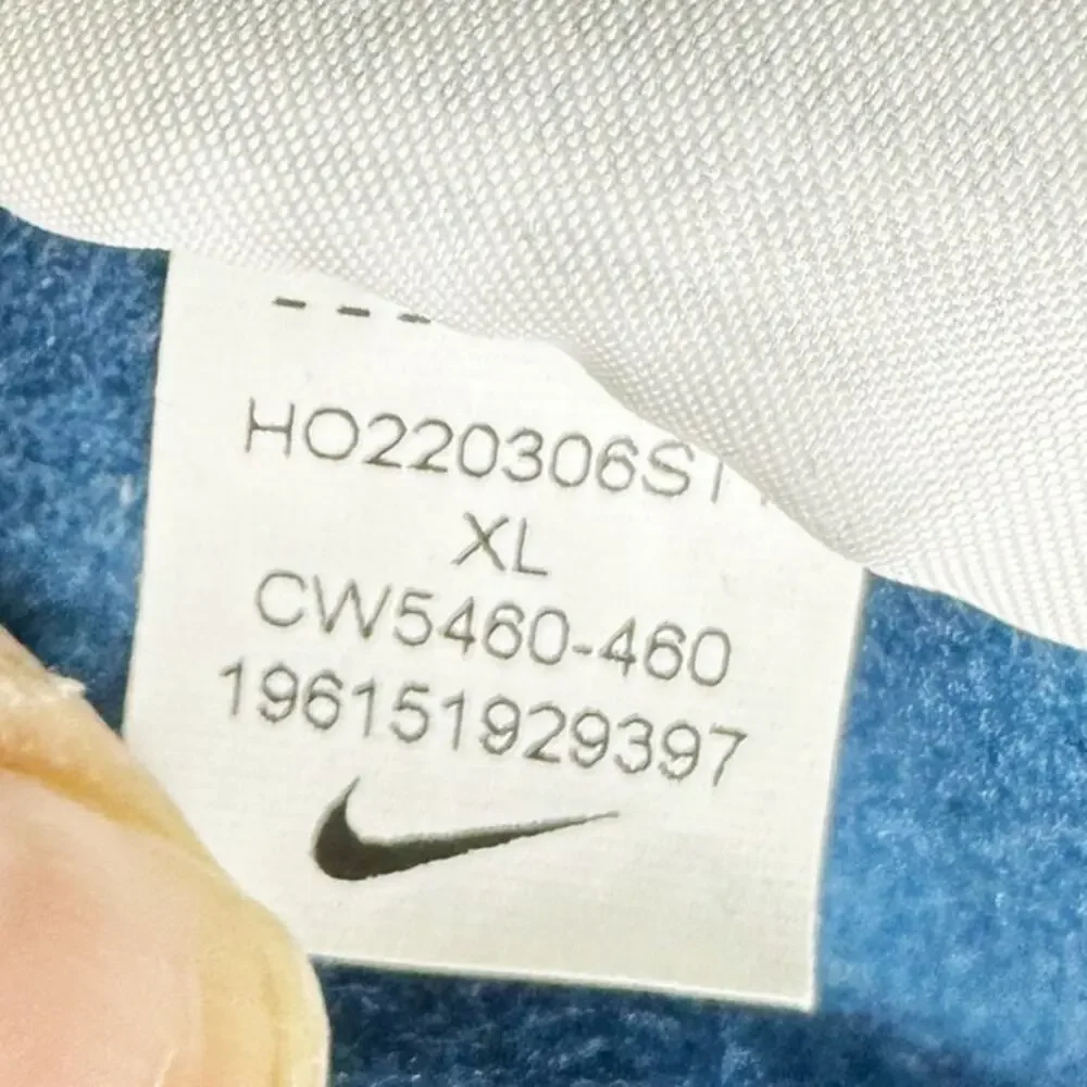 Nike Solo Swoosh Mens Fleece Trousers Sweatpants Blue sz XL